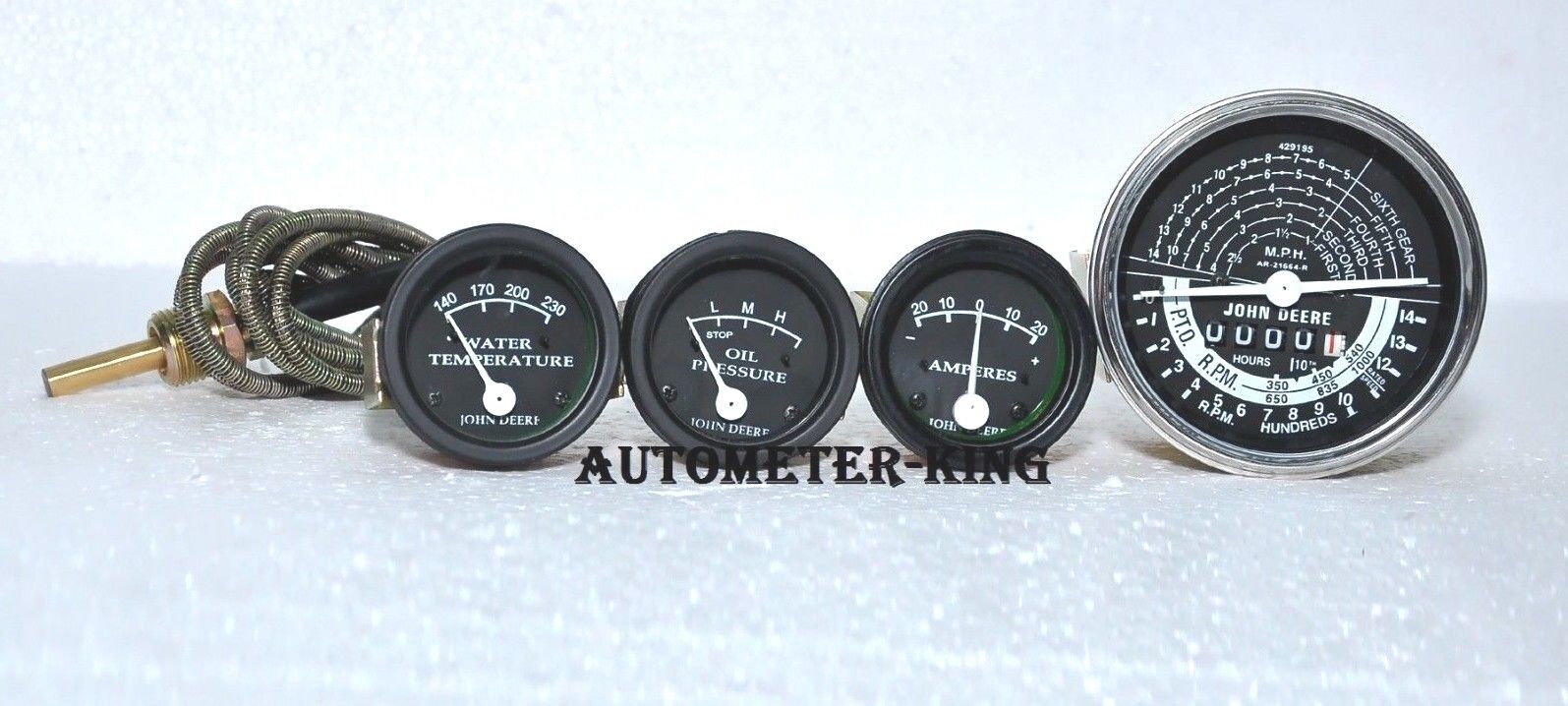 Tachometer +Gauge Set fits JD 50,60,70,520, 530, 620, 630, 720, 730