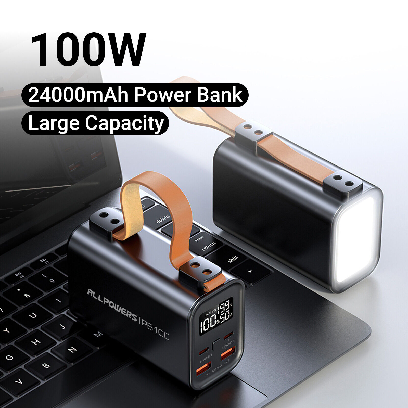 24000mAh  Portable Power Bank with 4 Outputs USB Portable Charger For Cell Phone