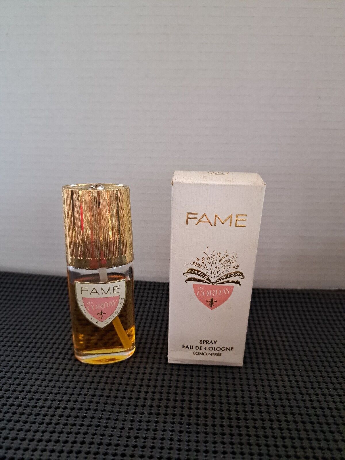 Vintage Corday Fame Eau de Cologne Concentrate Perfume 1 1/4 FL Oz 80%