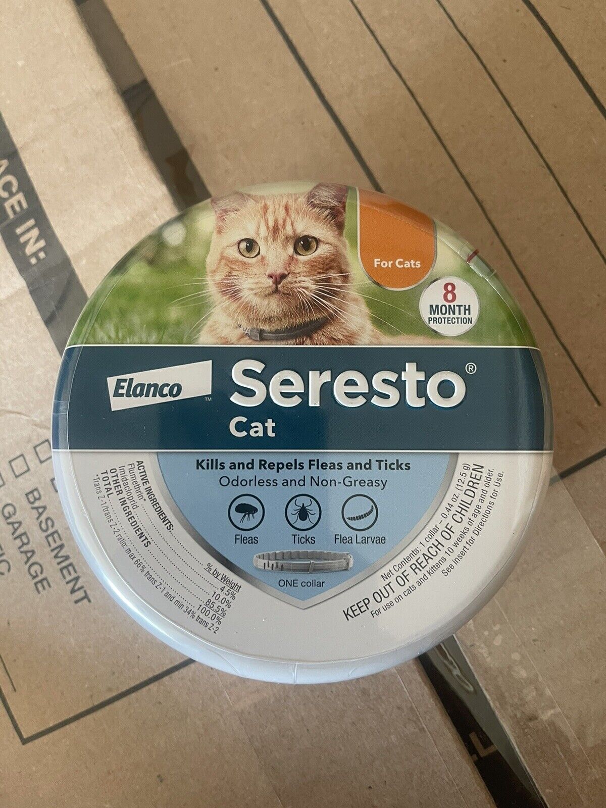 Elanco Seresto Cat Flea&Tick Collar 8 Month Protection - New Sealed\' QA