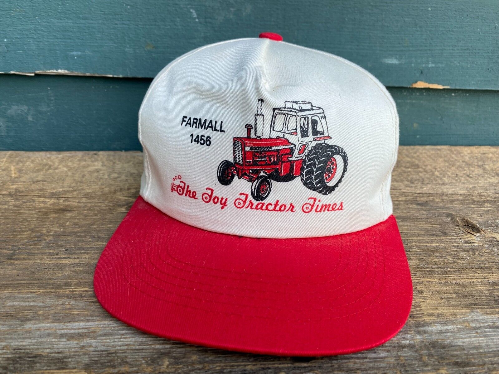 Vintage Farmall 1456 Tractors Trucker Hat Farming Agriculture Snapback Cap