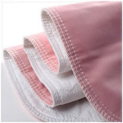 3 NEW BED PADS REUSABLE UNDERPADS USA MADE 34x36 PINK INCONTINENCE WASHABLE 