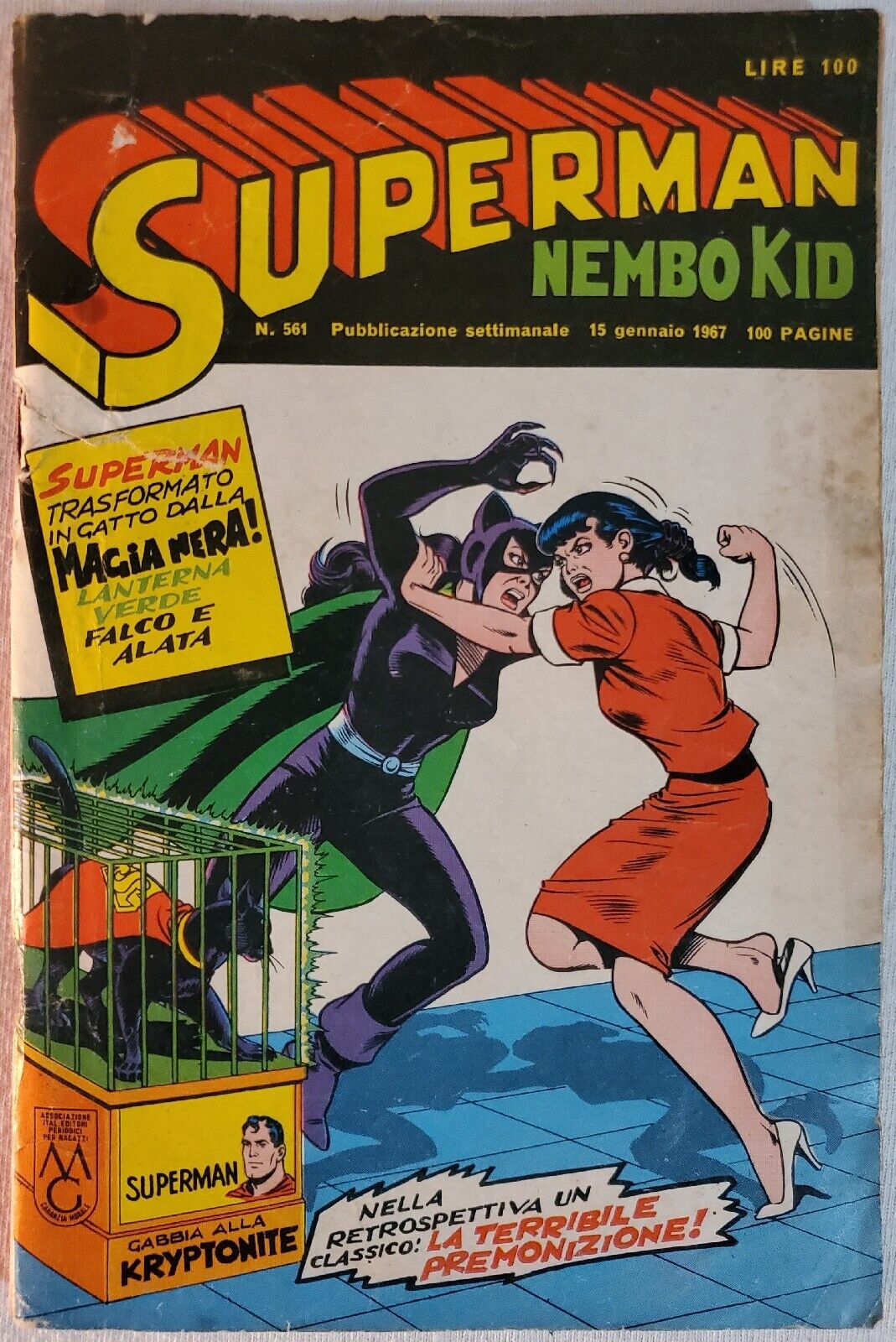 Superman\'s Lois Lane #70 First Silver Age App Catwoman Italian 1967 Batman Comic
