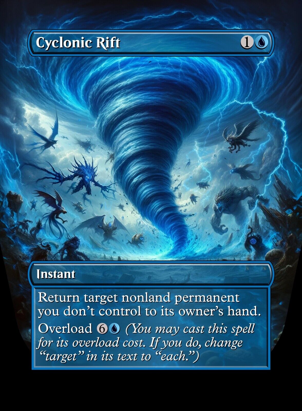 Cyclonic Rift - High Quality Custom Altered Art Card