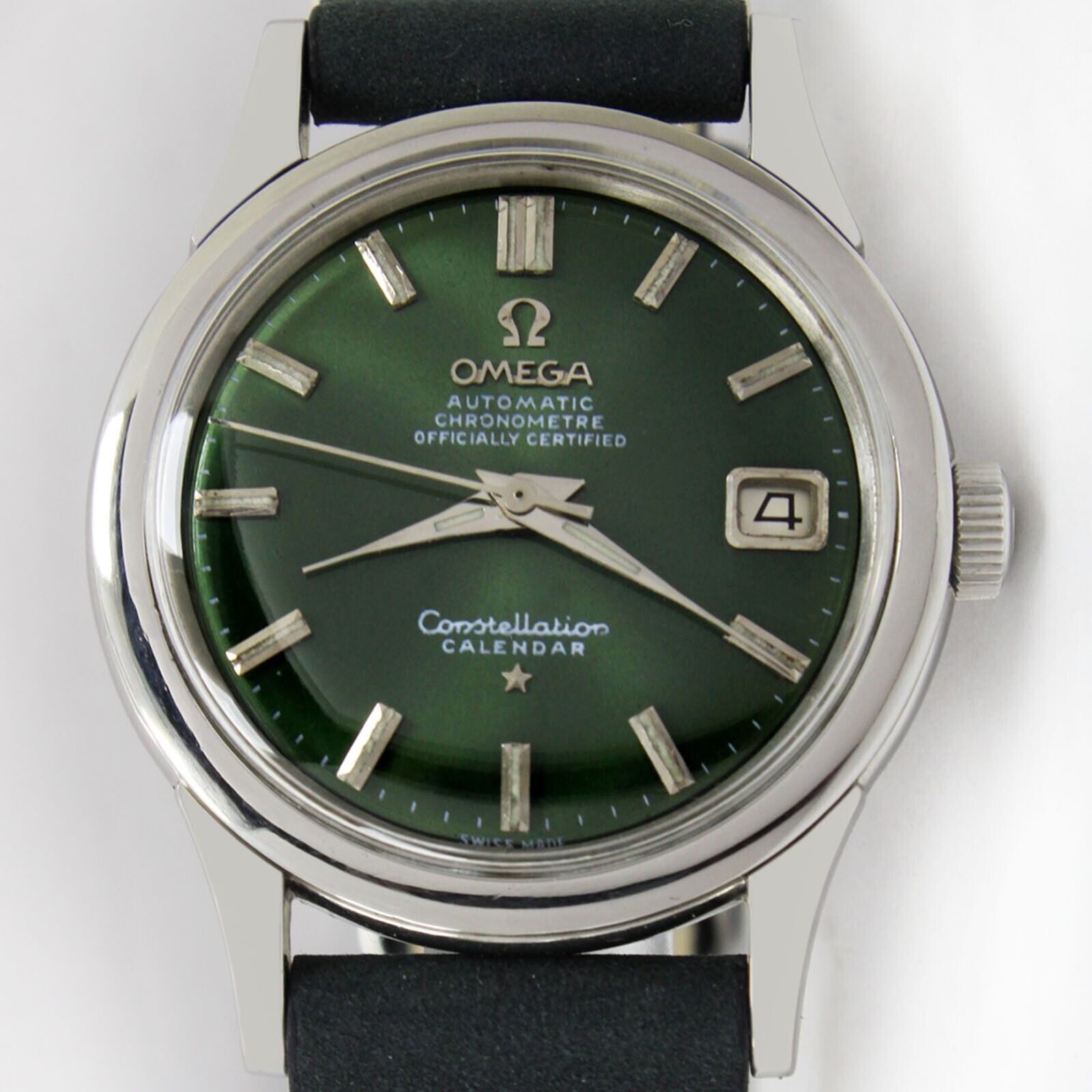 1959s Omega Seamaster Constellation Sunburst Green Mens VIntage watch  2943 5sc