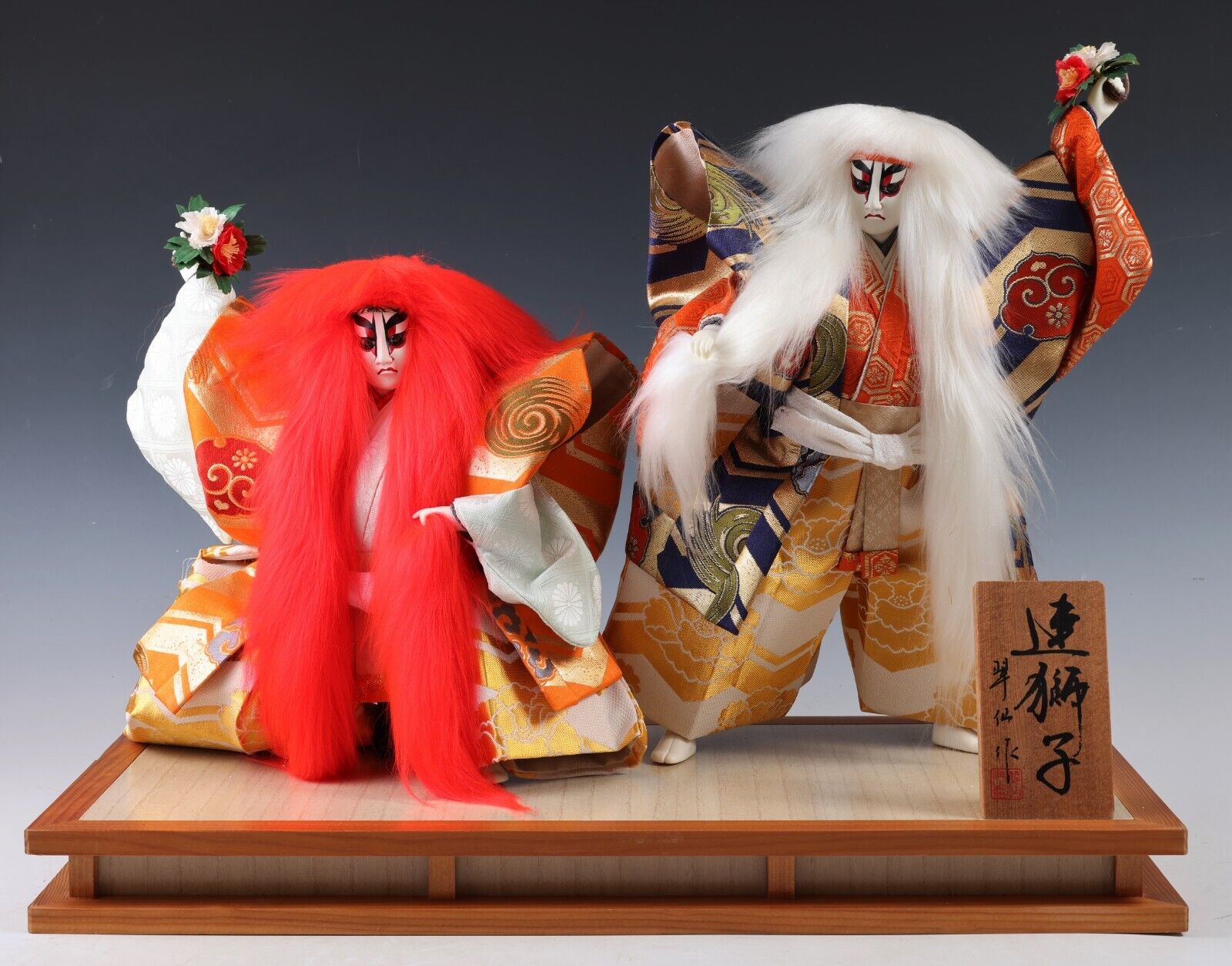 Japanese Beautiful Kabuki Doll -Ren Jishi- 2LEOS Kyugetsu Product