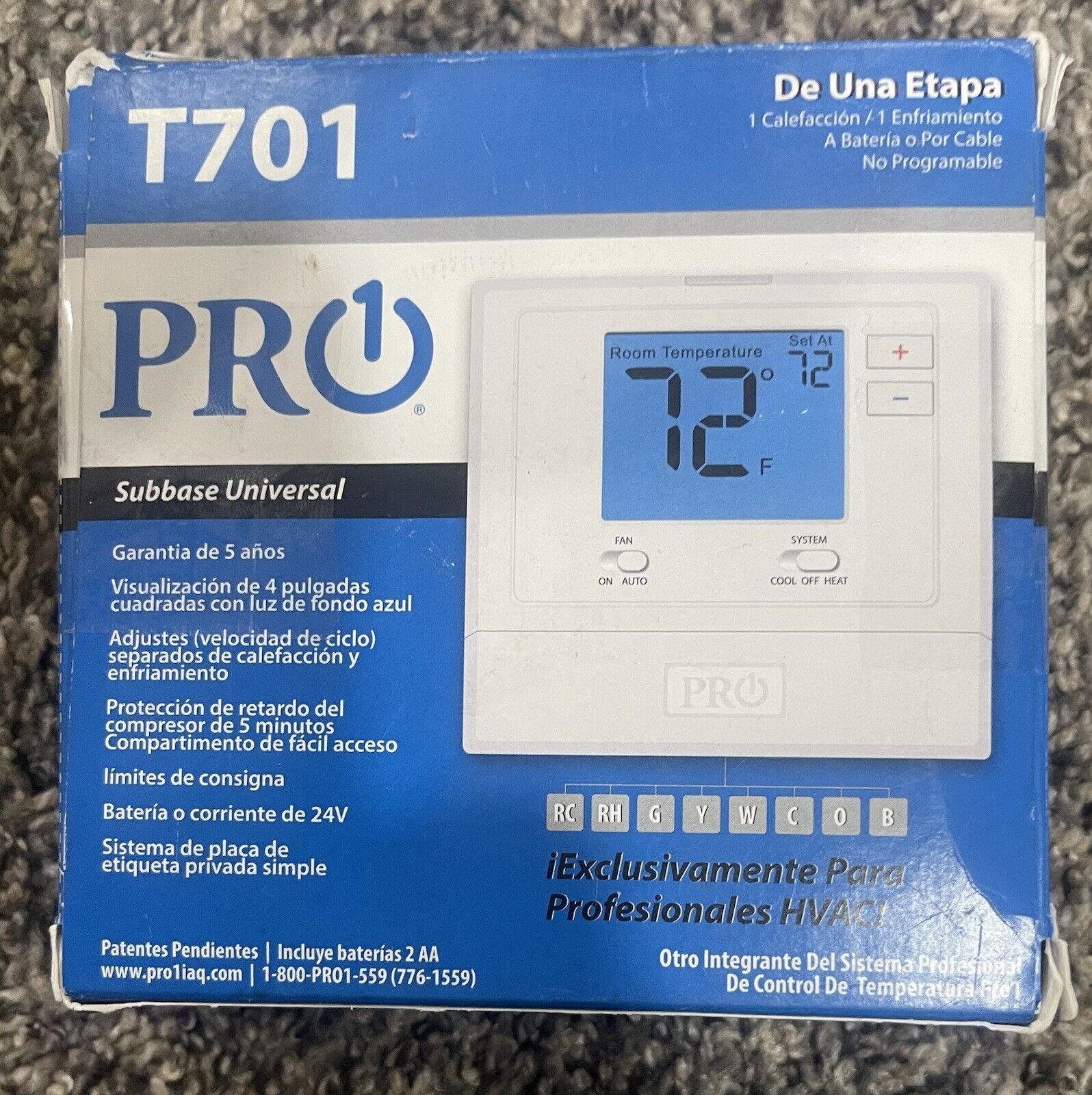 Pro1 T701 Low Voltage Non-Programmable Thermostat