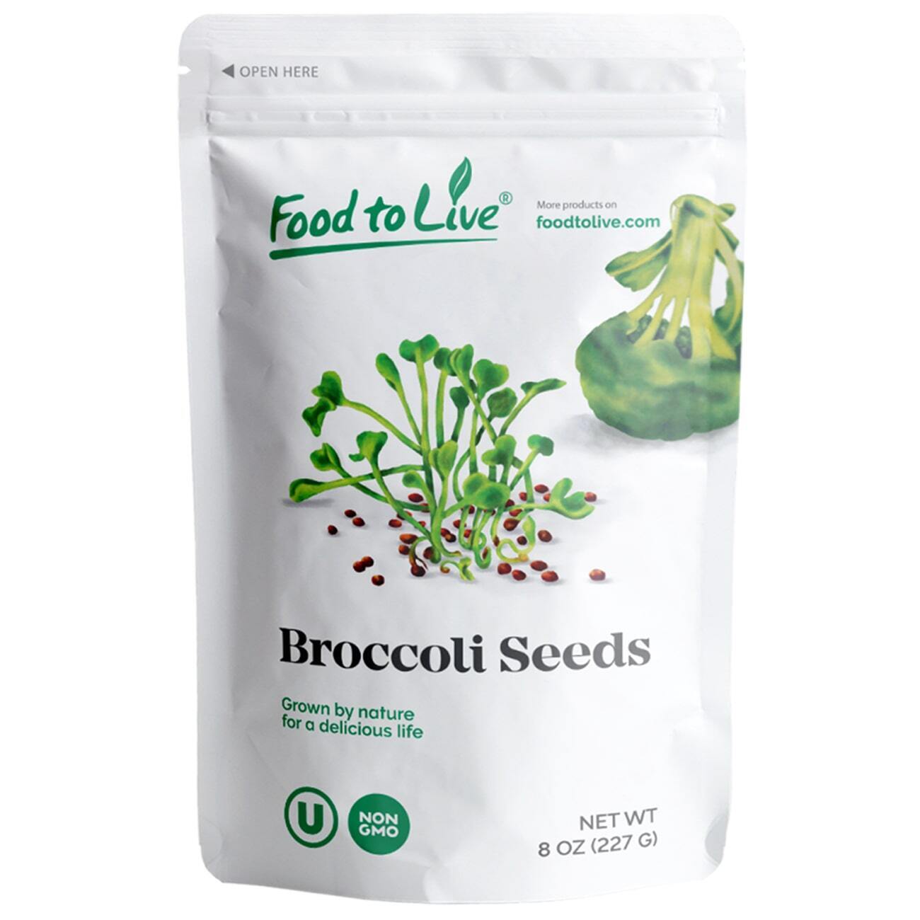 Broccoli Seeds for Sprouting — Kosher, Vegan — by Food To Live