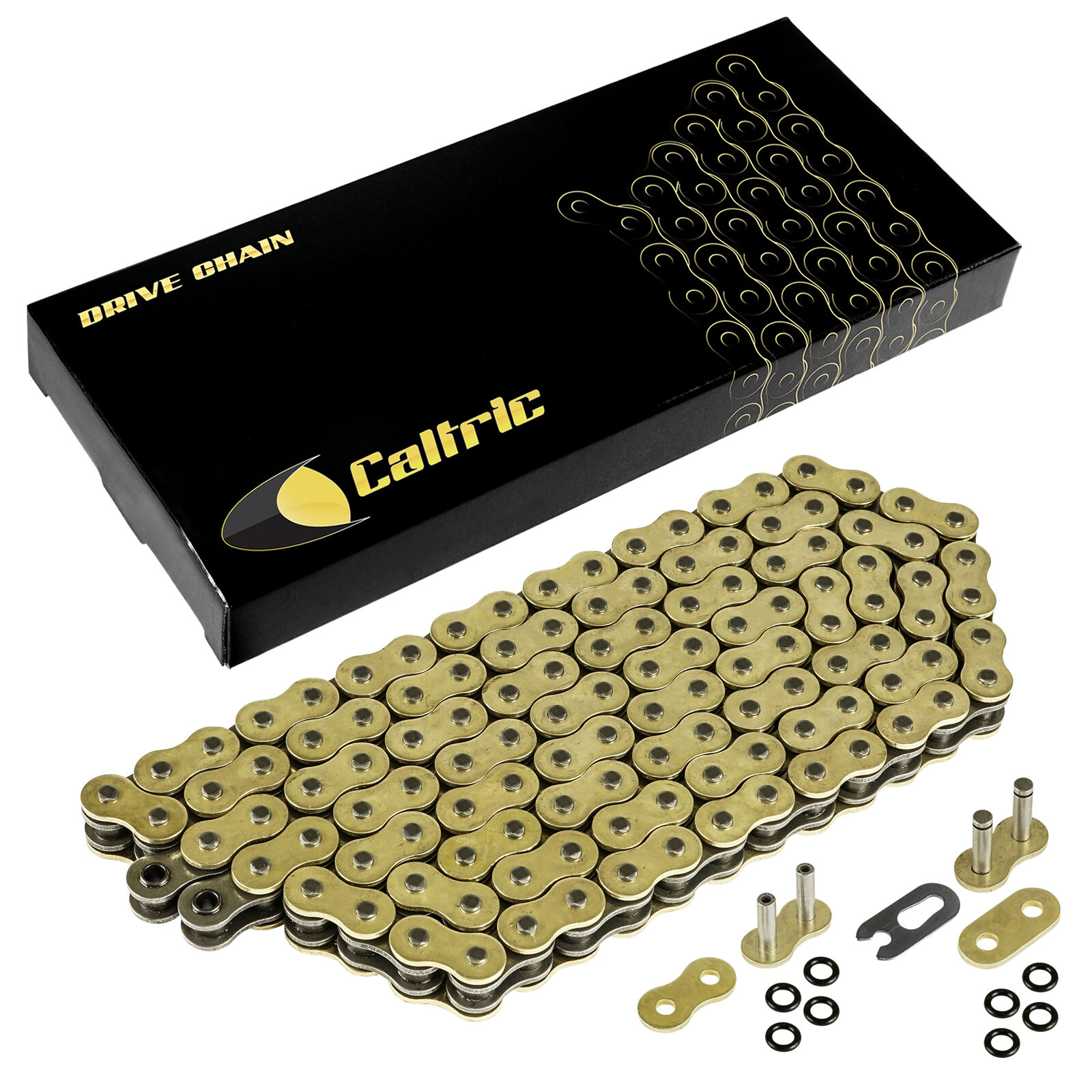 520 X 120 Links Motorcycle Atv Golden O-Ring Drive Chain 520-Pitch 120-Links