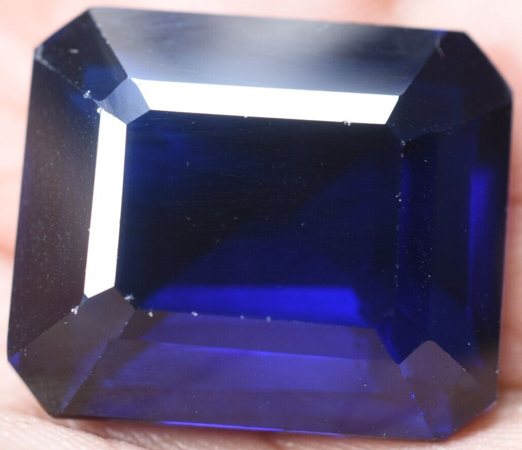 Huge 41.45 Ct Natural Violet Blue D Block Tanzanite Certified Treated Gemstone