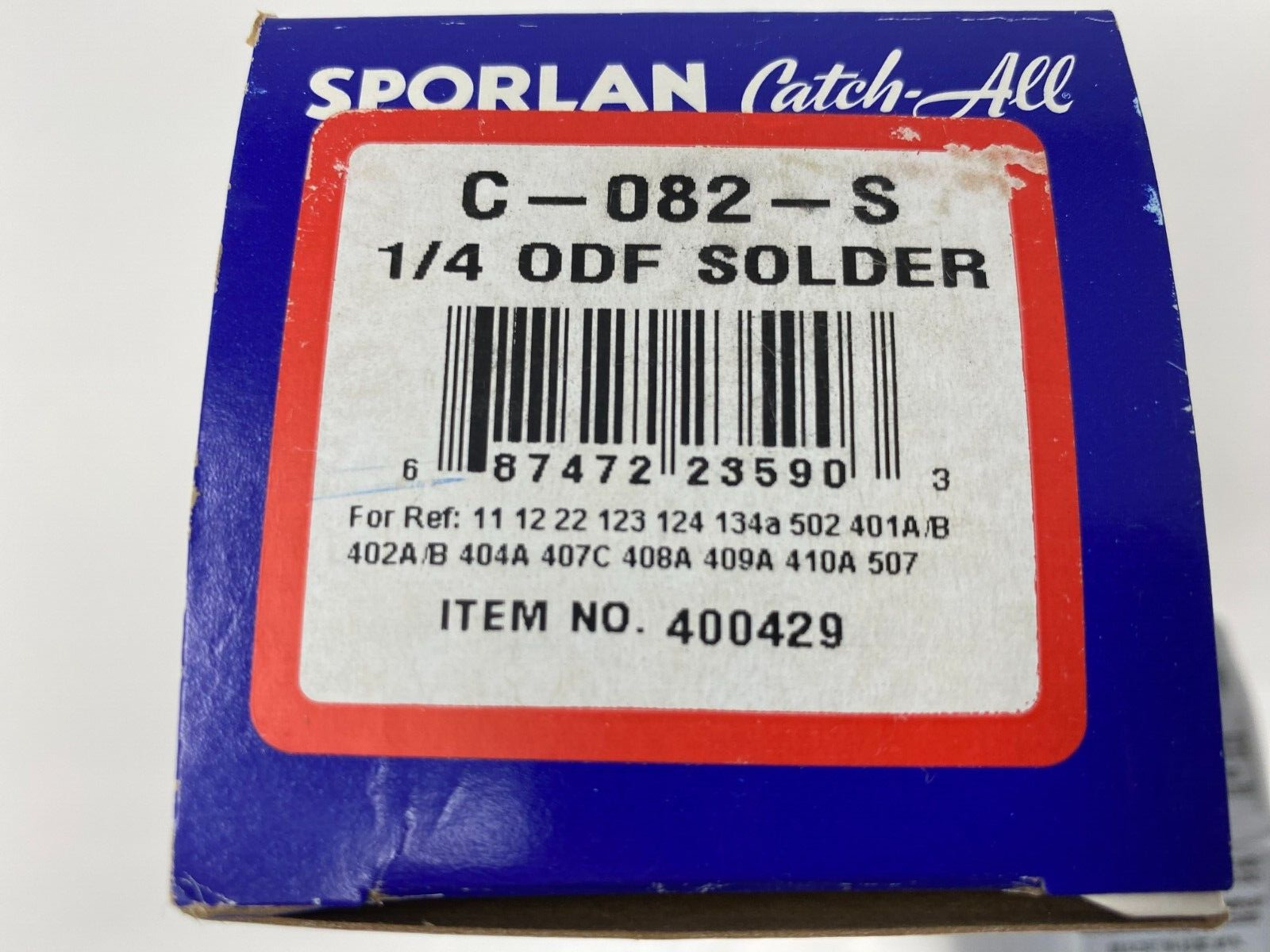 Sporlan C-082-S 400429 Refrigerant Liquid Filter Drier 1/4\