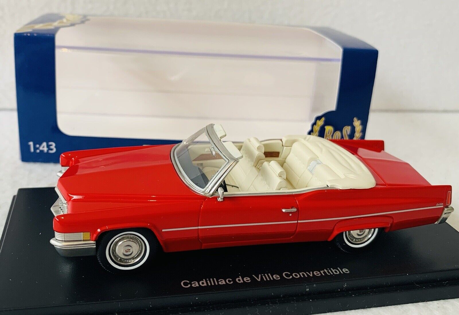 Best Of Show 1:43 Cadillac de Ville Convertible, Rare Model Seats Loose Easy Fix