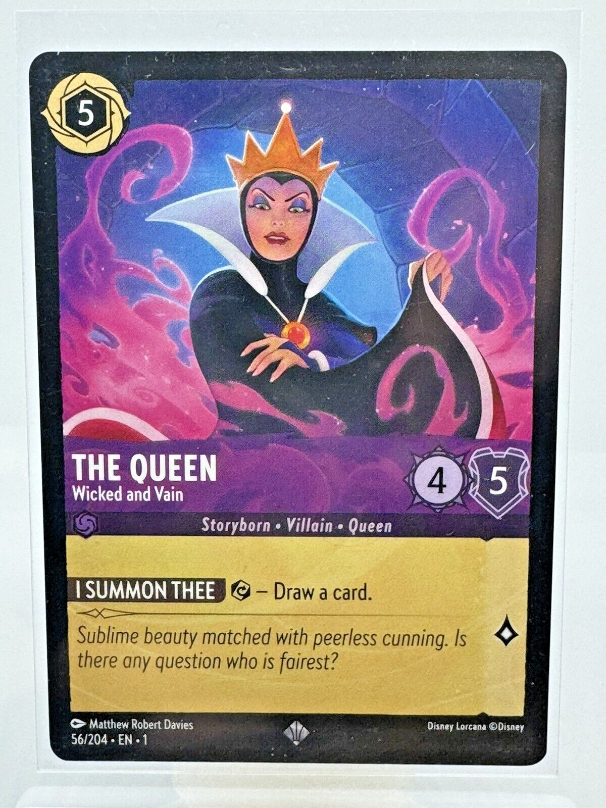 The Queen Wicked and Vain - Disney Lorcana The First Chapter #56 - Super Rare