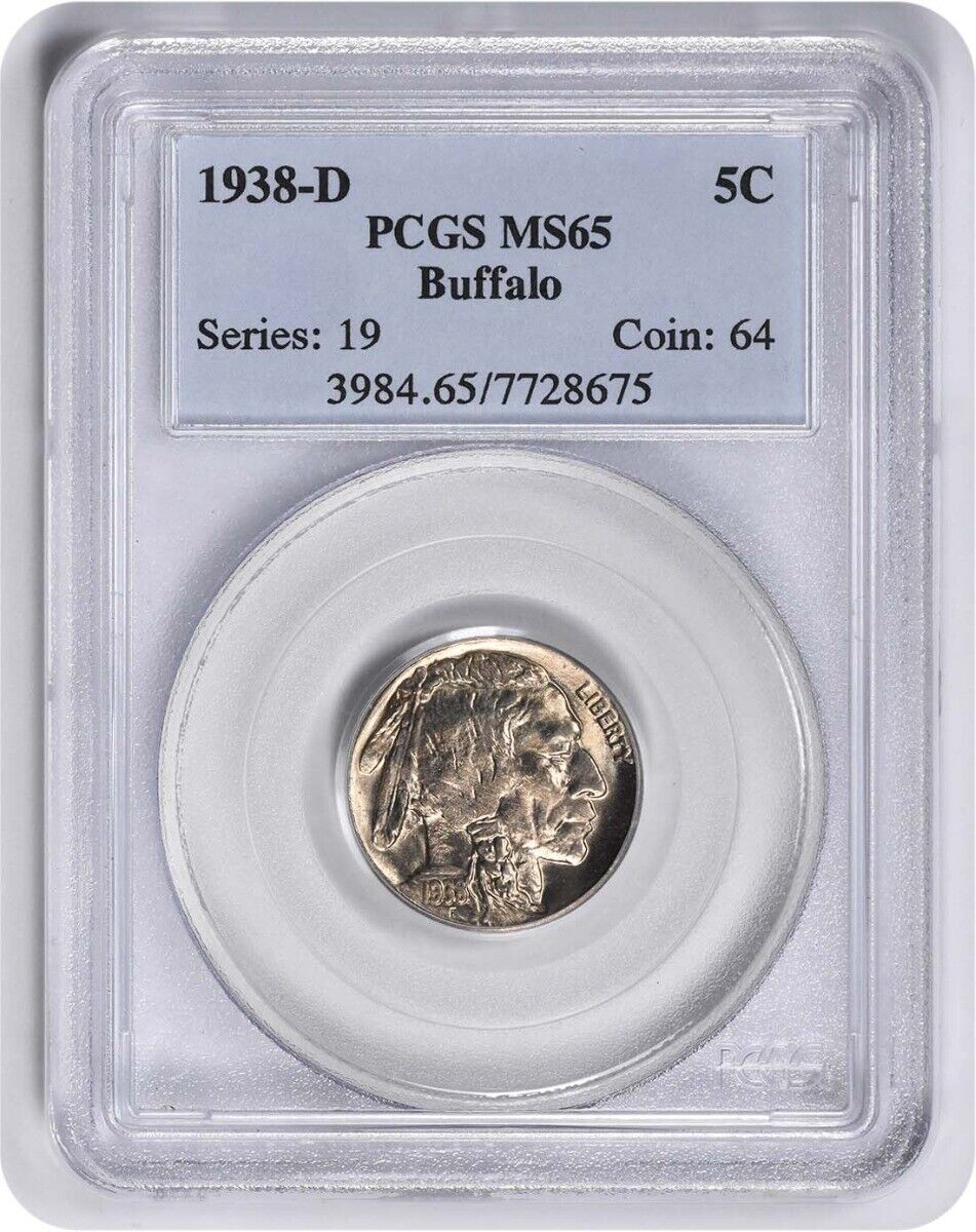 1938-D Buffalo Nickel MS65 PCGS
