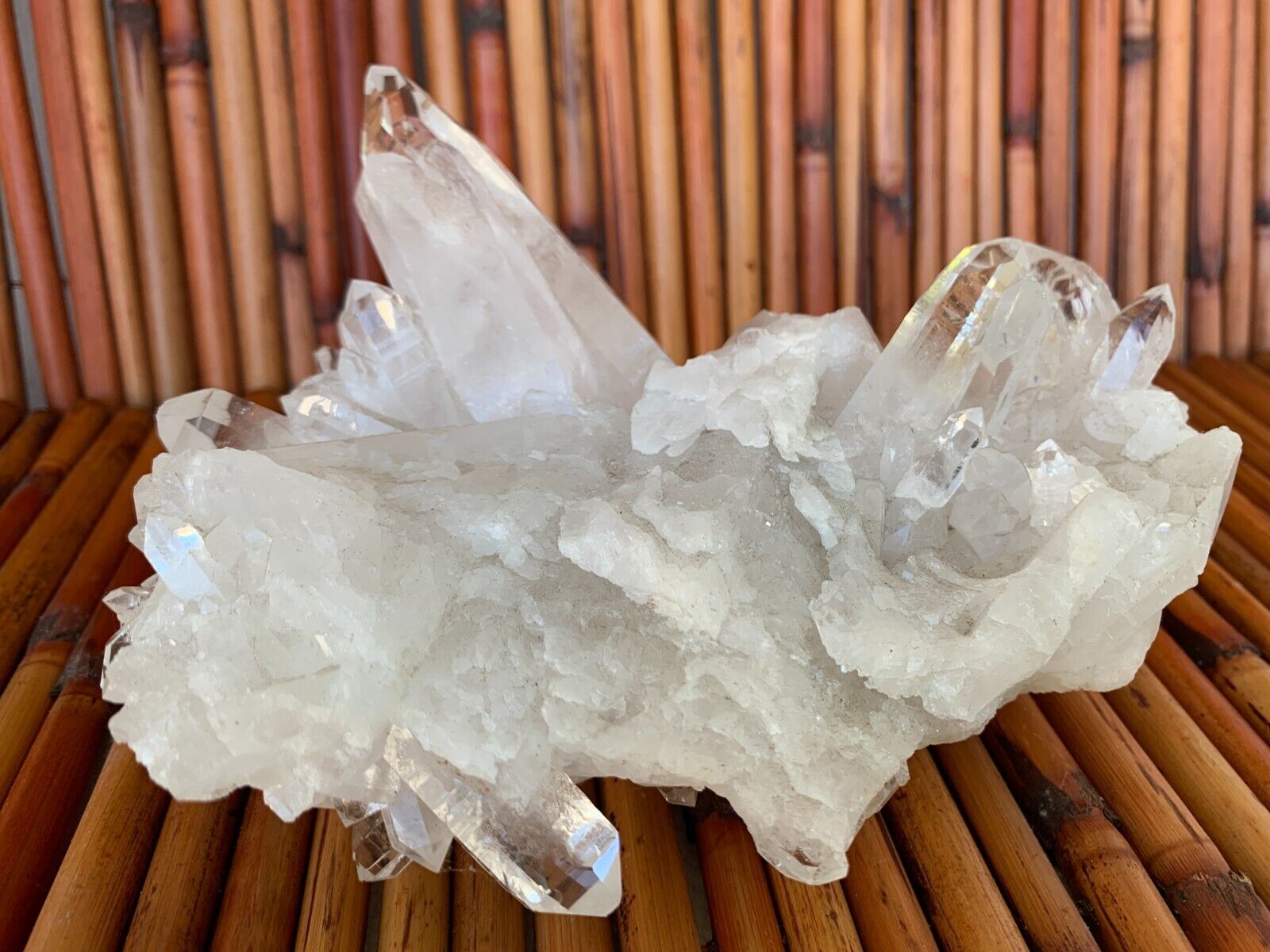 Large Stunning Quartz Crystal Cluster Points 2+ Lbs US Seller 