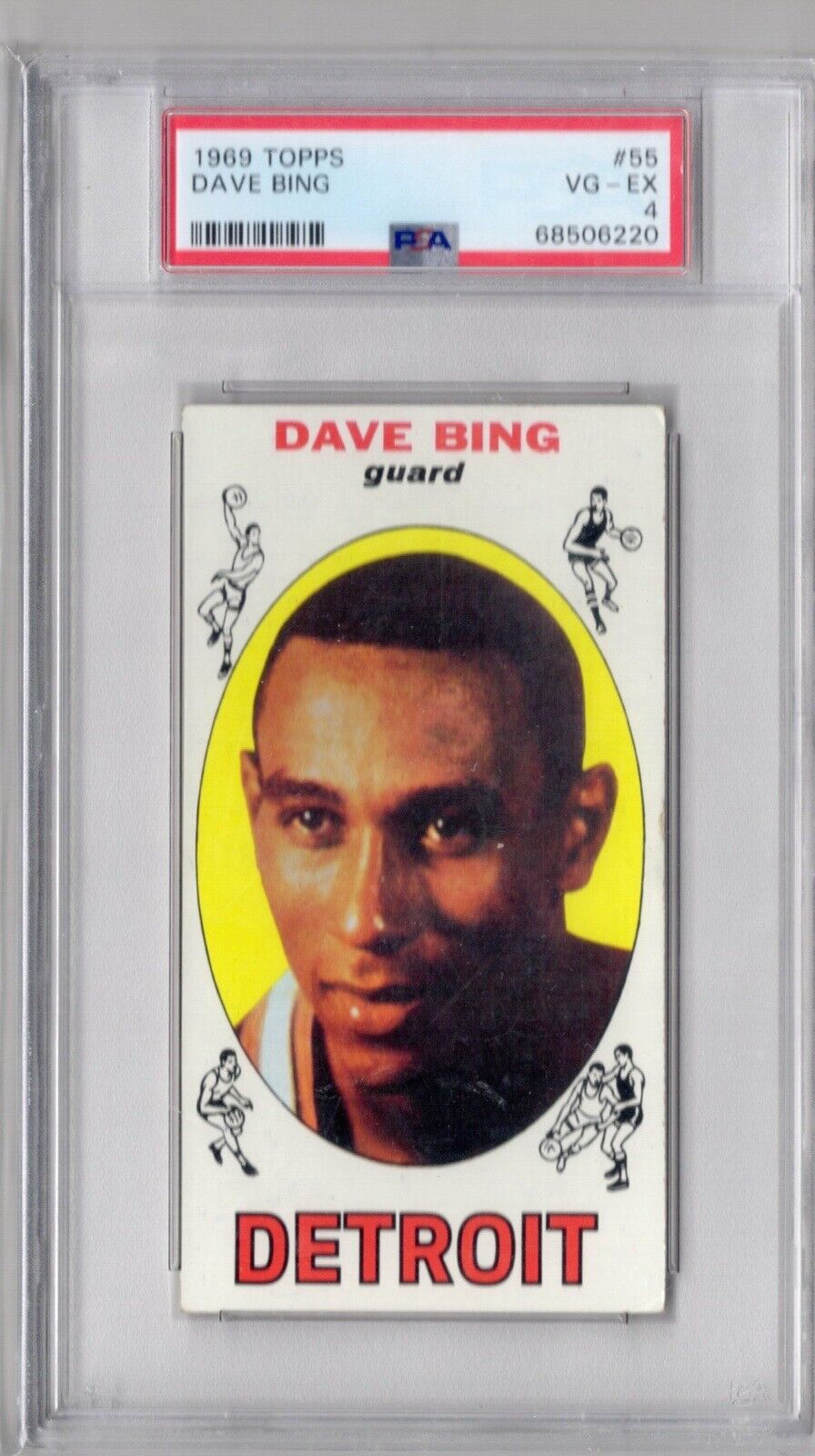 1969 Topps #55 Dave Bing Rookie PSA 4 VG-EX NBA HOF RC Basketball