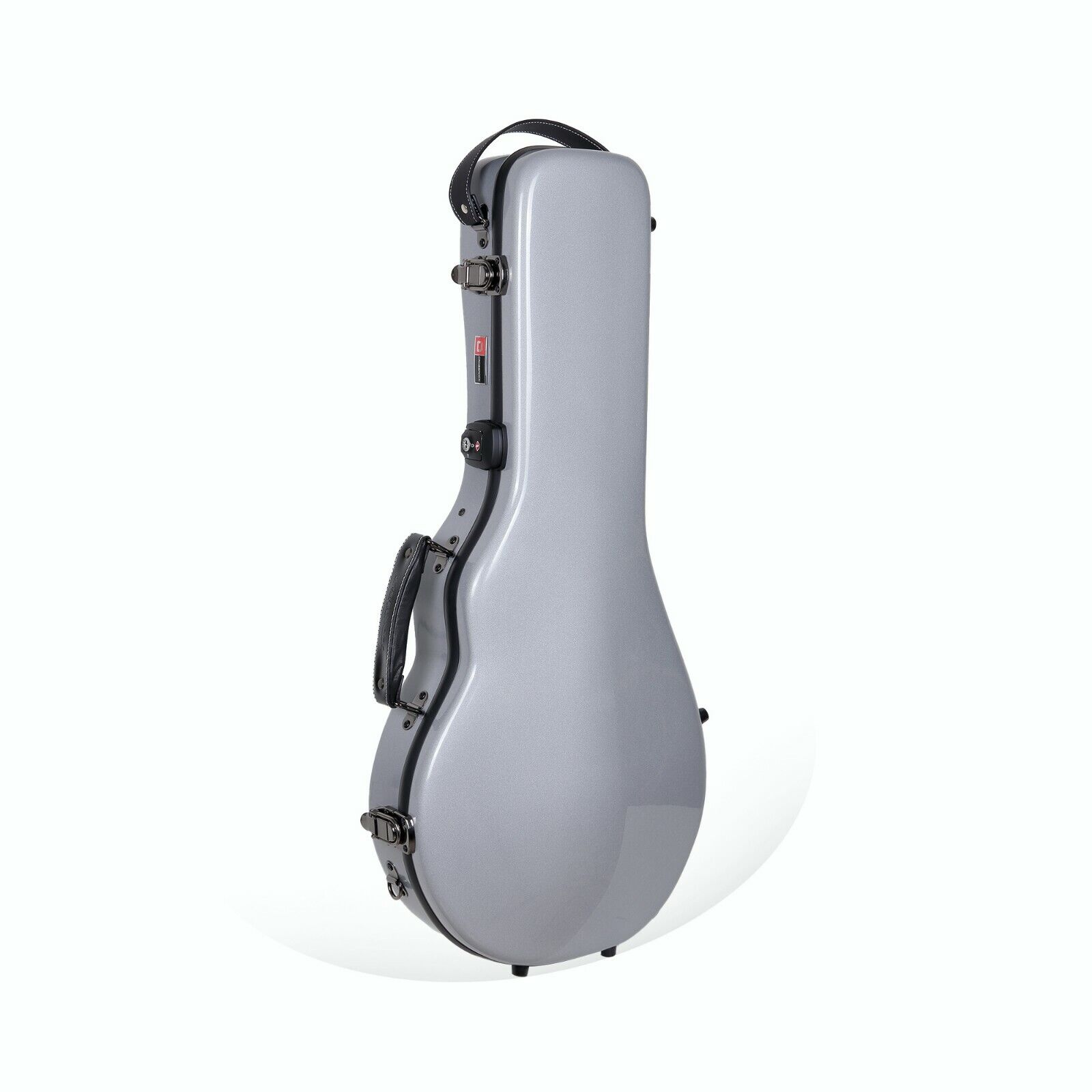 Crossrock Fiberglass Mandolin Guitar Case Fits A/F Style,Padded Backpack Straps