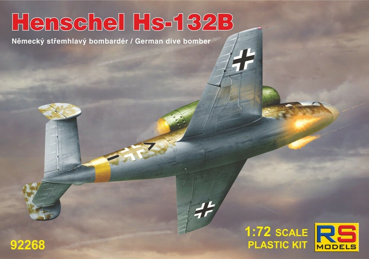 RS Models 1/72 Henschel Hs-132B, Plastic model kit
