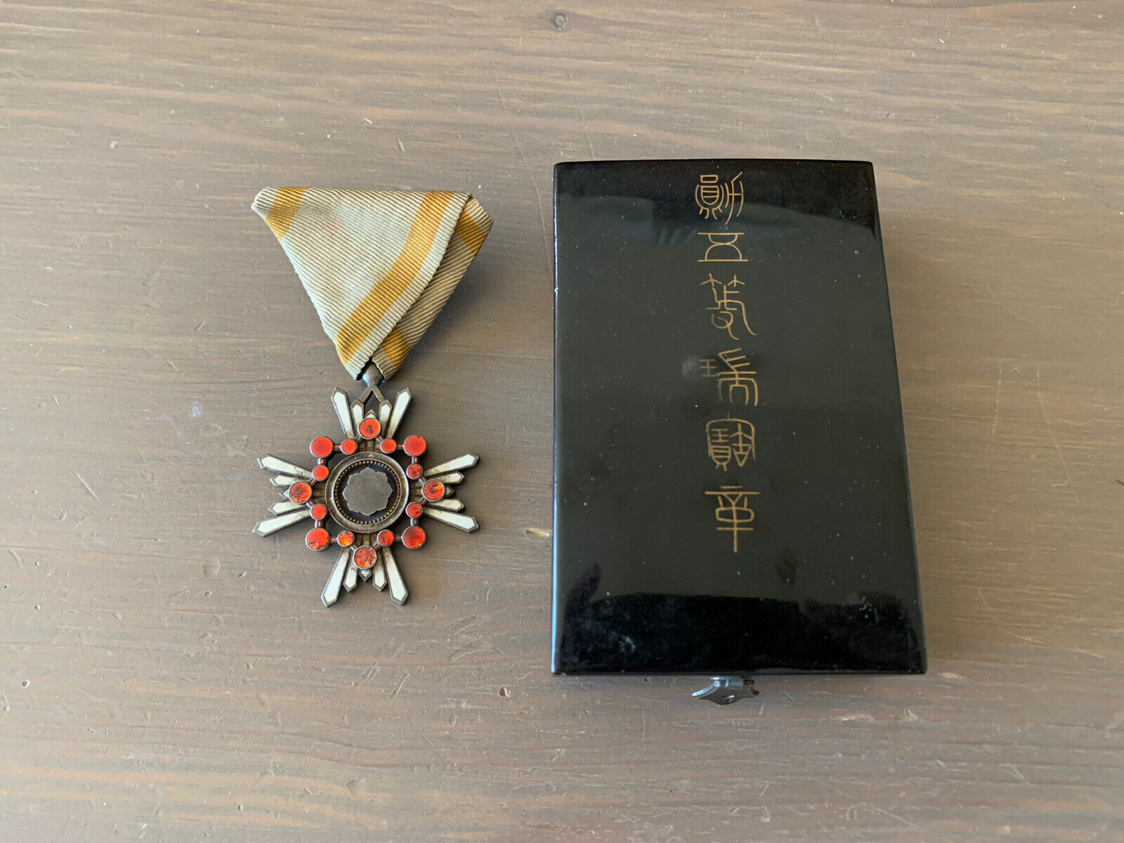 Meiji Era Original Japanese Order of the Sacred treasure 5th Class With Box