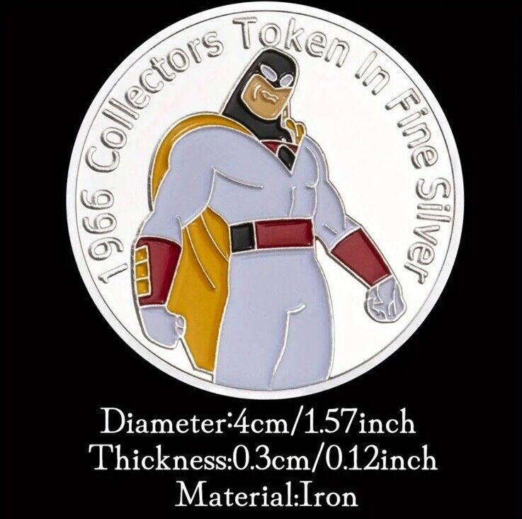 SPACE GHOST Coast to Coast Collectible Coin Finished .999 Fine Silver RARE