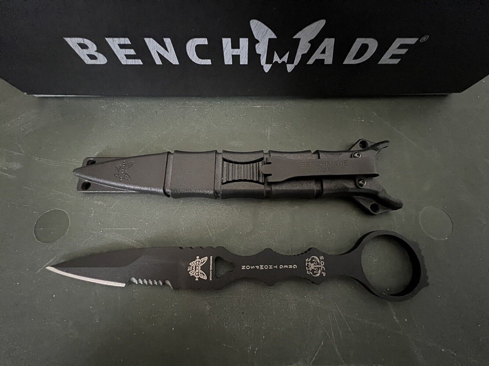 Benchmade 178SBK SOCP Spear-Point Greg Thompson Rare Discontinued