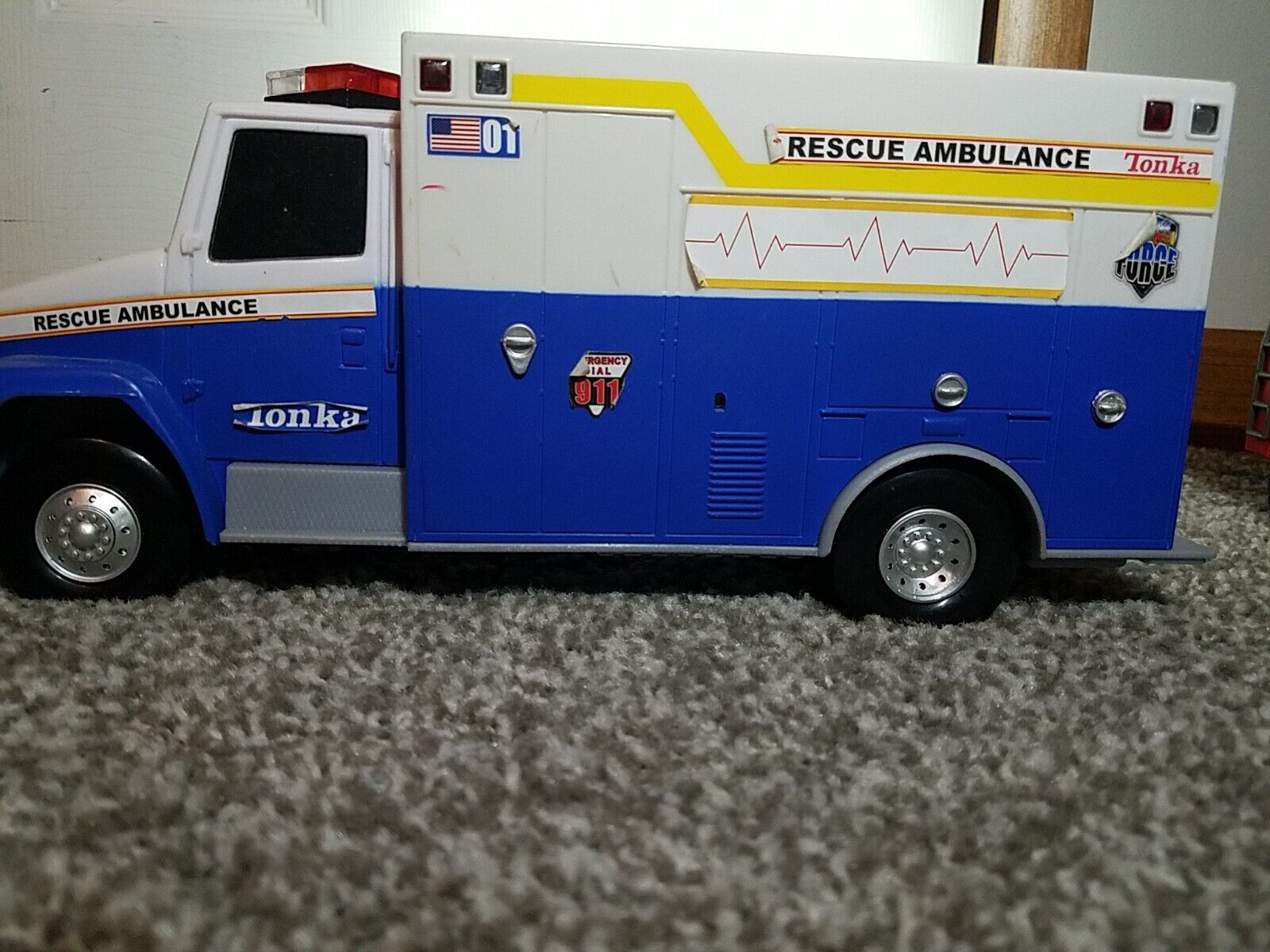 Tonka Rescue Ambulance Vintage From The 80s