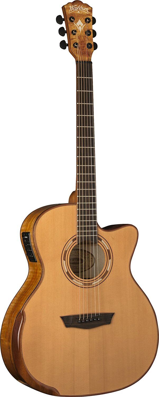 Washburn WCG66SCE Comfort Deluxe Series Cedar Acoustic-Electric Guitar