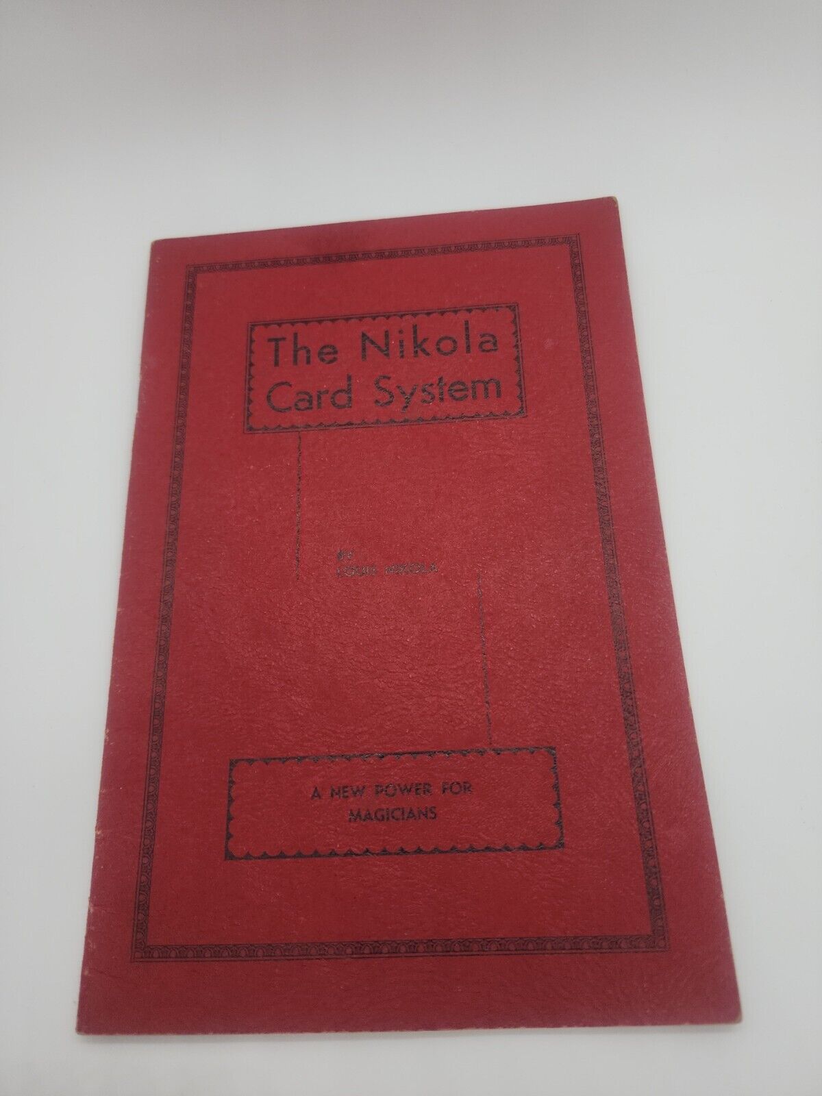 Vintage 1937 Magic Book The Louis Nikola Card System New Power for Magicians