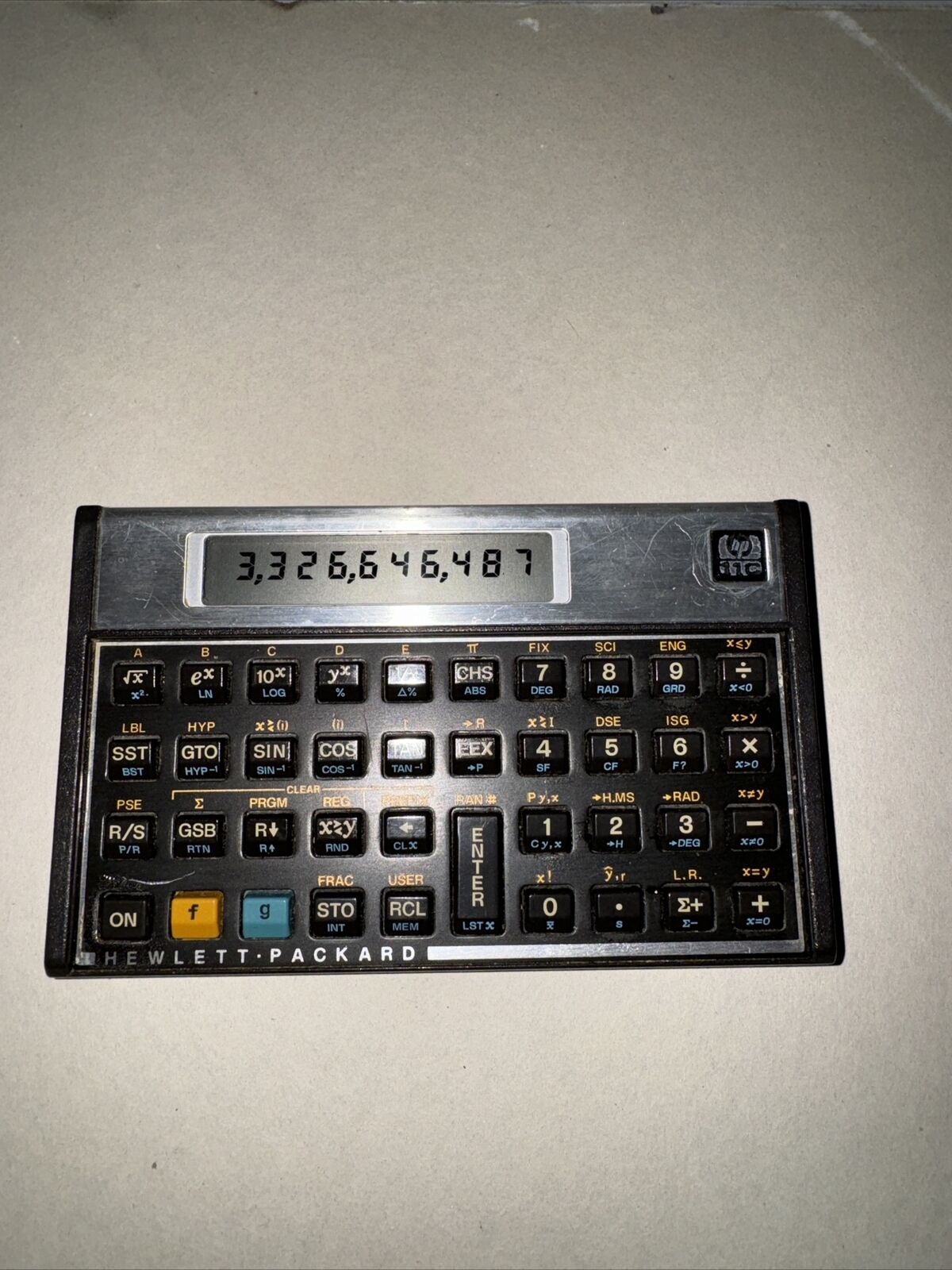 Vintage Hewlett-Packard HP-11C Programmable Scientific RPN Calculator Tested