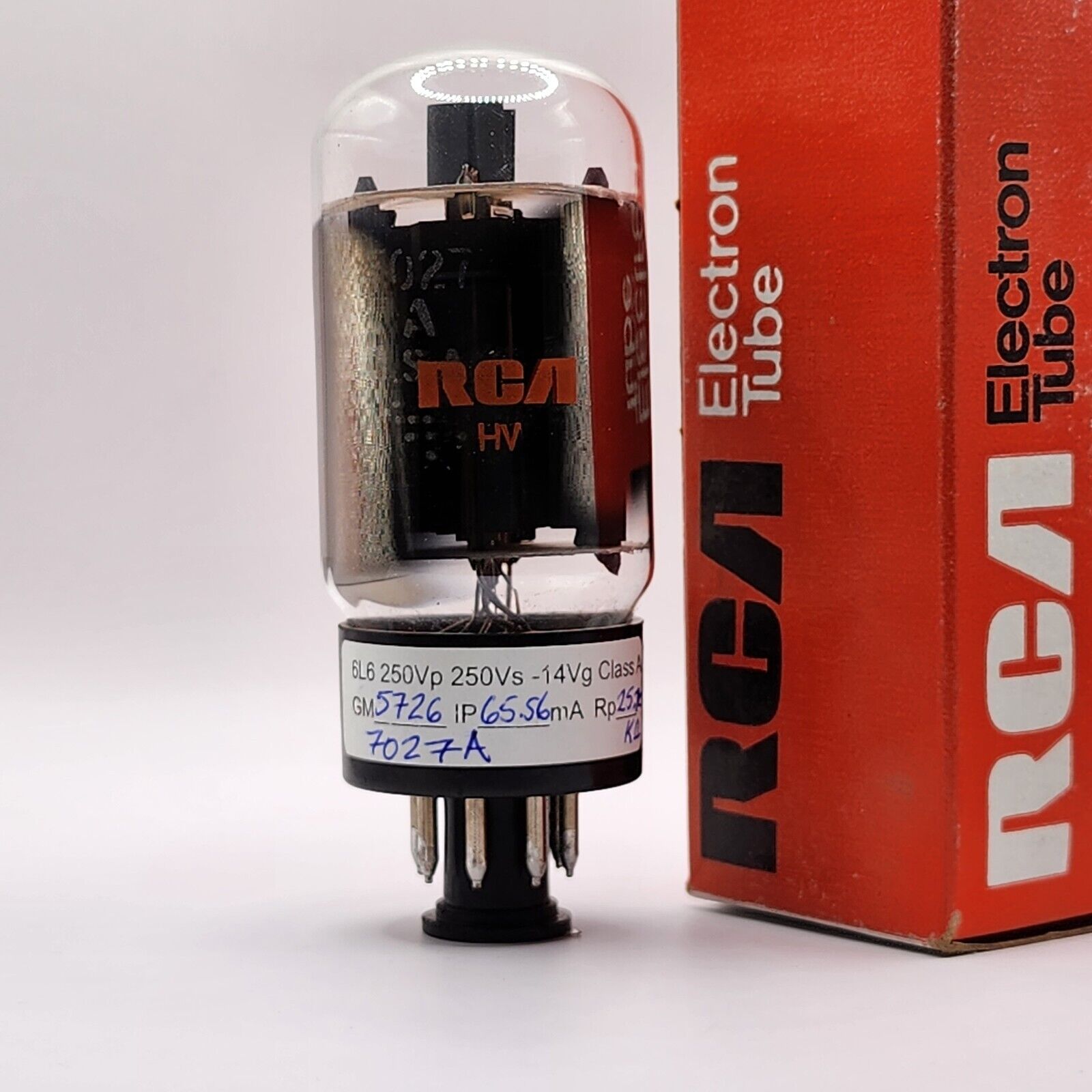 GE/RCA 7027A Power Tube Tested @ Class A Test Results - Curve Tracer - uTracer3+
