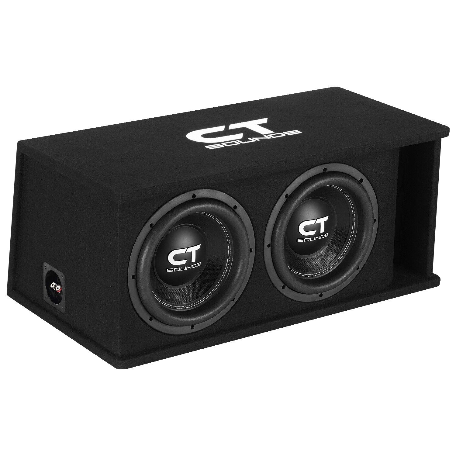 CT Sounds Dual 10” 2600W Loaded Tropo Series Subwoofer Box - TROPO-2X10D4