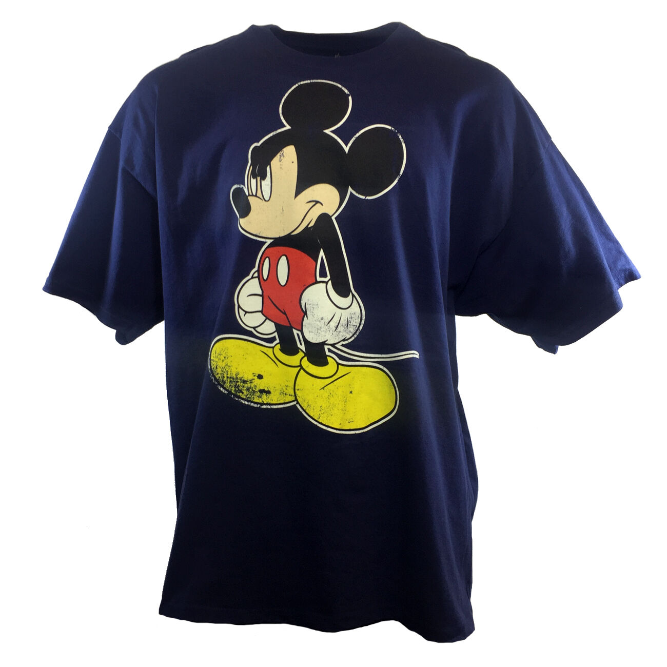 Men\'s T Shirt 3XL Mickey Mouse Big Size Tee\'s Disneyland Mad Mickey World Fun .