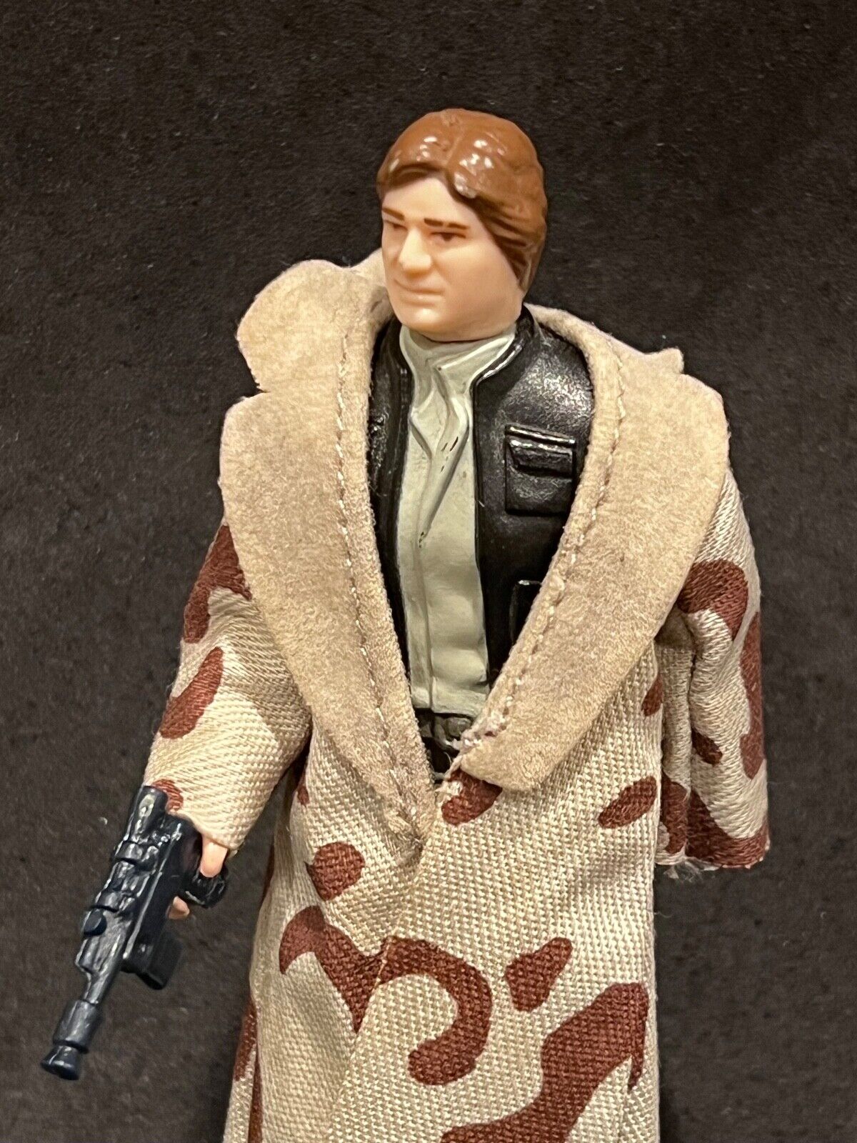 Star Wars Vintage 1983 Han Solo Plain Lapel Trenchcoat Complete 100% Original