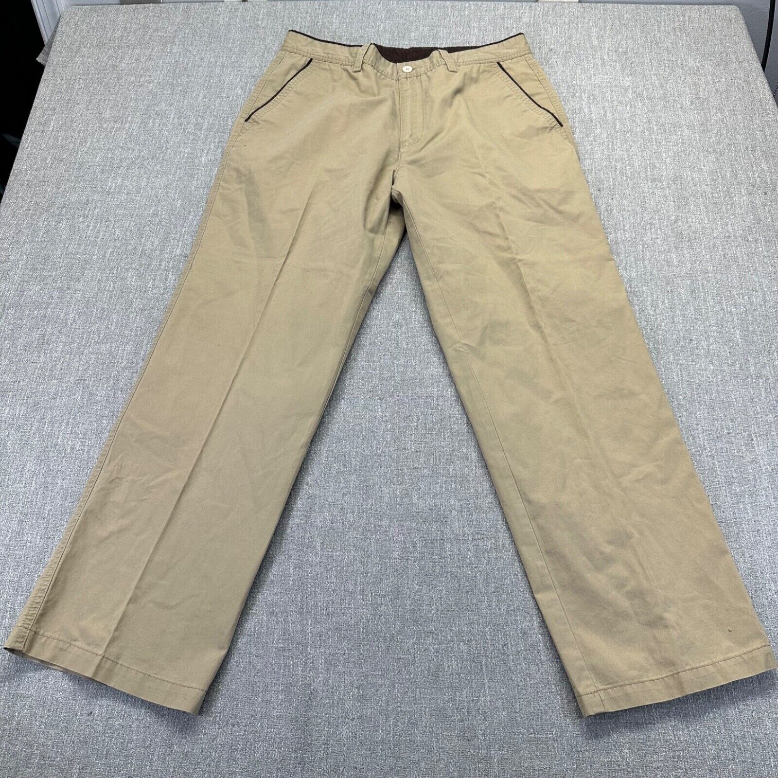 Paul Smith London Chino Pants Mens 34x30 Brown Straight Relaxed Golf