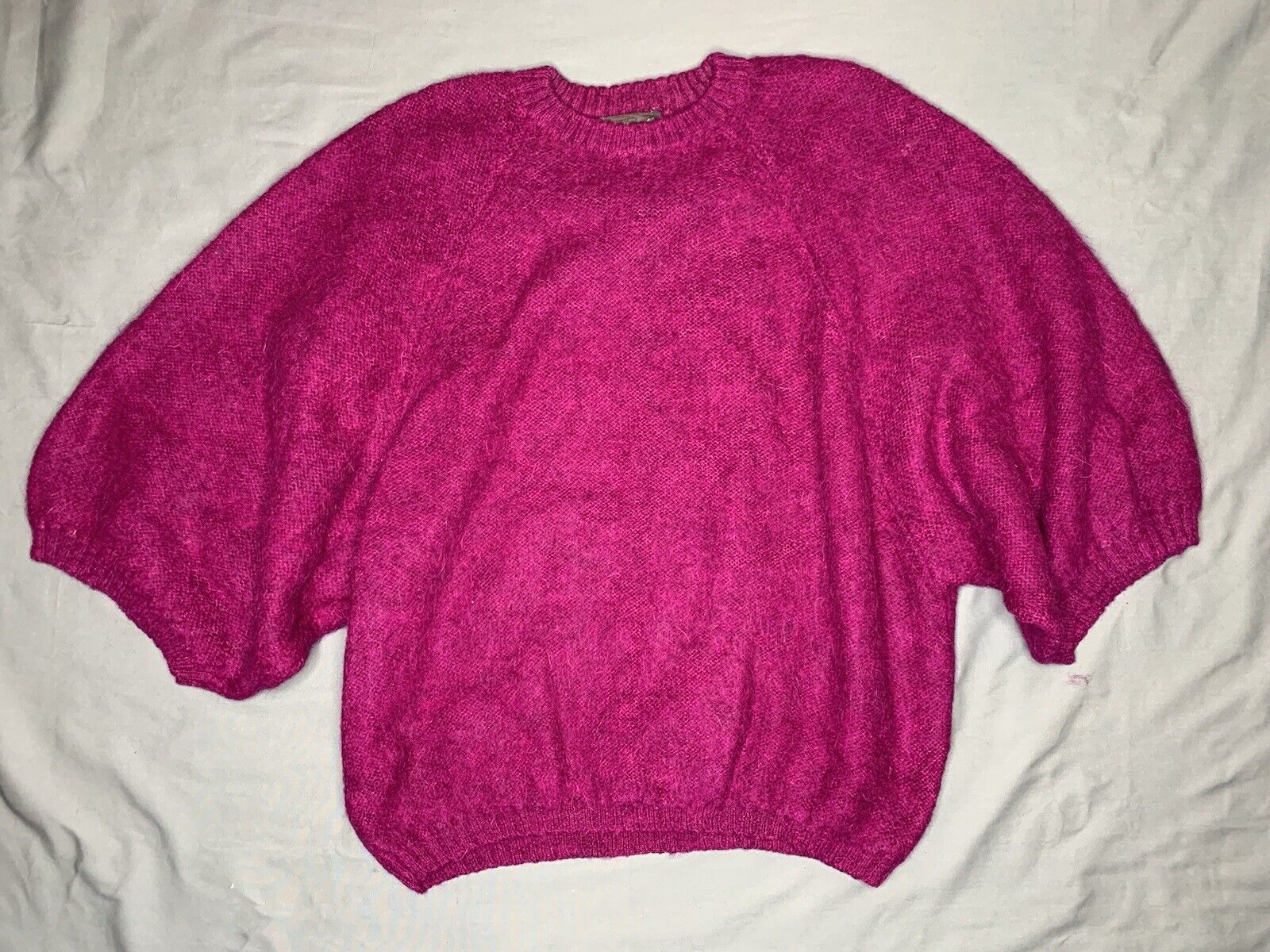 Vintage Epitome Red Wool Blend Knit Sweater Women\'s Size Medium Made In Italy