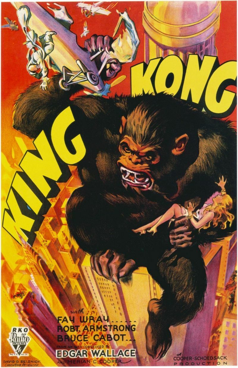King Kong Colorized Version on DVD (1933). RARE UNCUT KAIJU DISC, Case & Art