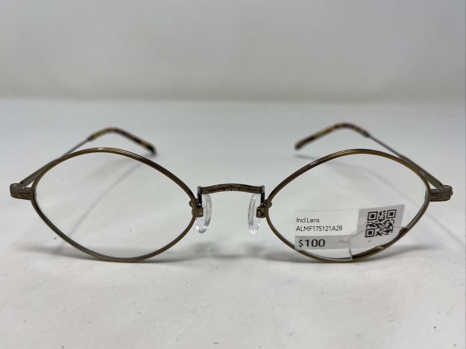 Jins JNS Eyewear LMF17S121A 28 48-21-146-35 Antique Gold Eyeglasses Frame CZ11