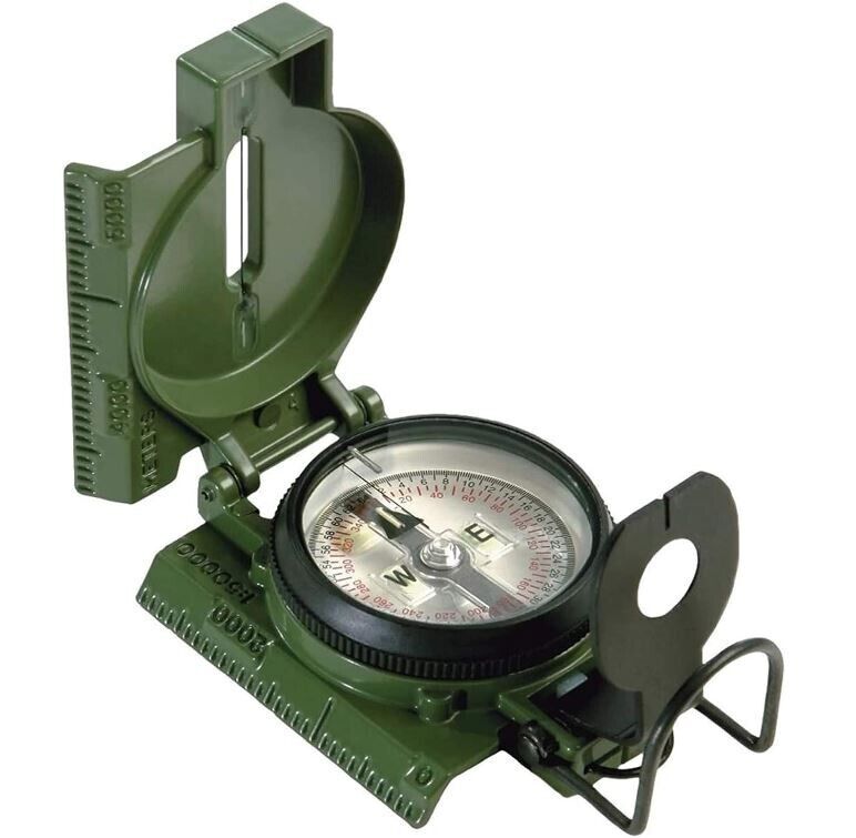 Cammenga Official US Military Compass Model 3h Tritium Lensatic With Pouch Case