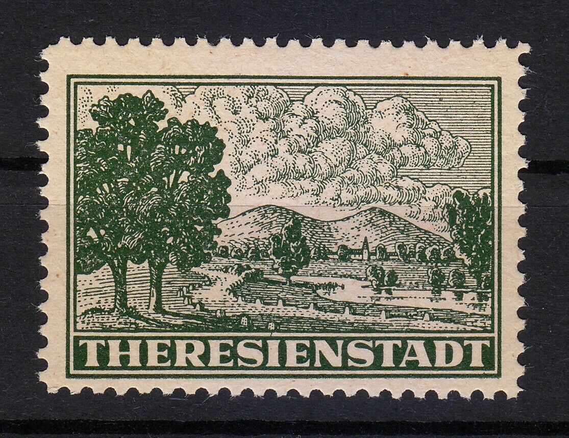 Bohemia & Moravia 1943 MNH Zulassungsmarke Mi 1 Theresienstadt Ghetto stamp **