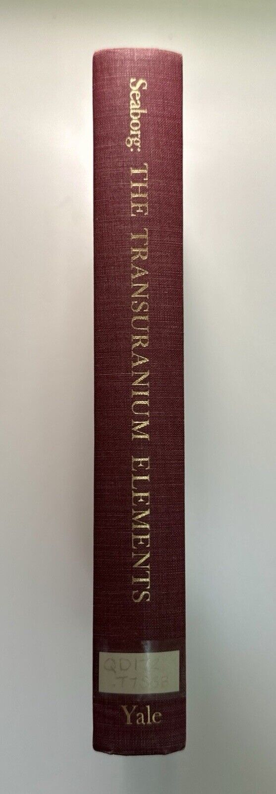 Vintage 1958 Nuclear 1st Edition-Transuranic Elements by Glen Seaborg HC