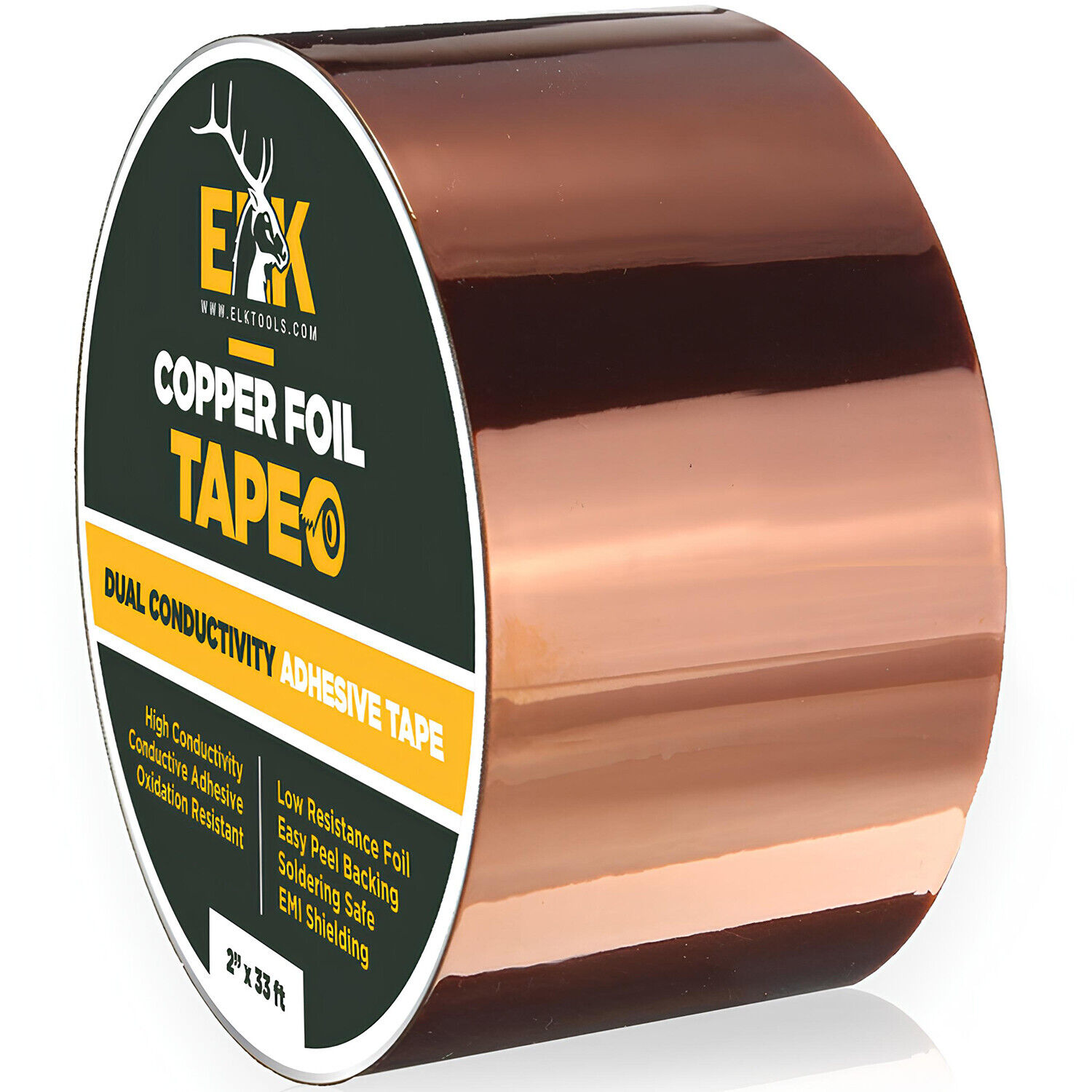 Copper Foil Tape with Conductive Adhesive for Guitar & EMI Shielding (2\