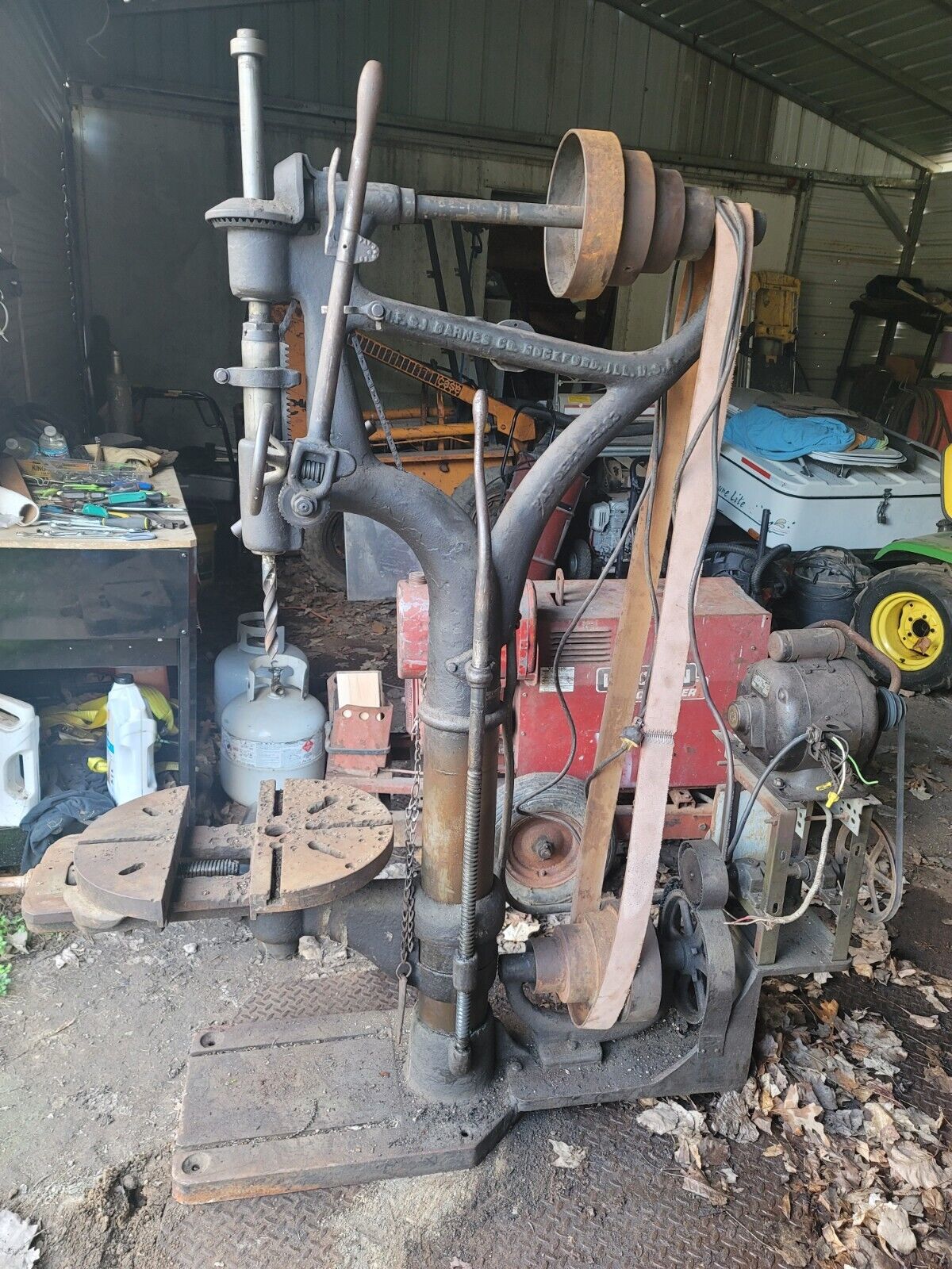  W.F & J Barnes  drill press Antique 