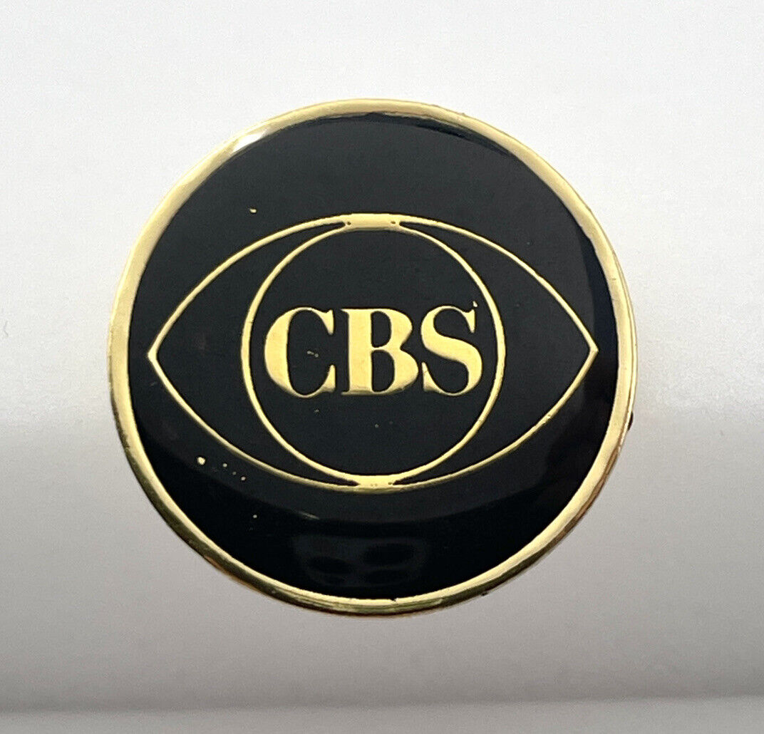 Rare Vintage 1980’s CBS TV Eye Logo Pin - Television Lapel Badge