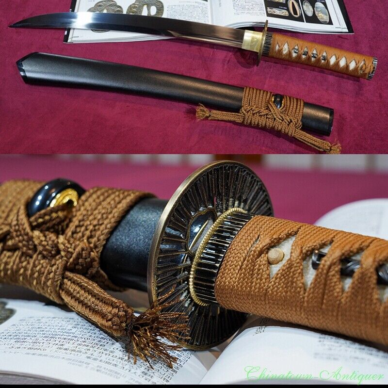 Japanese Samurai Sword Steel Naginata Style Blade Sharp Katana Wakizashi #1219