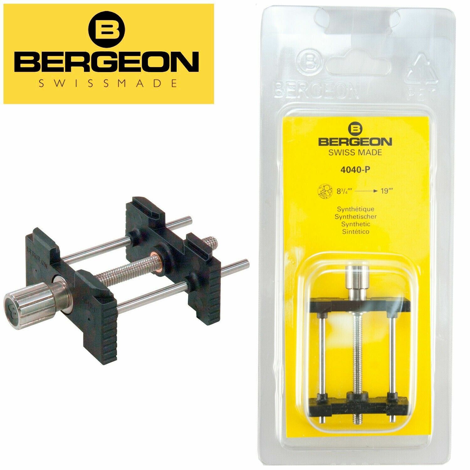 Bergeon 4040-P Extensible and Reversible Synthetic Movement Holder 8 3/4\'\' - 19\'