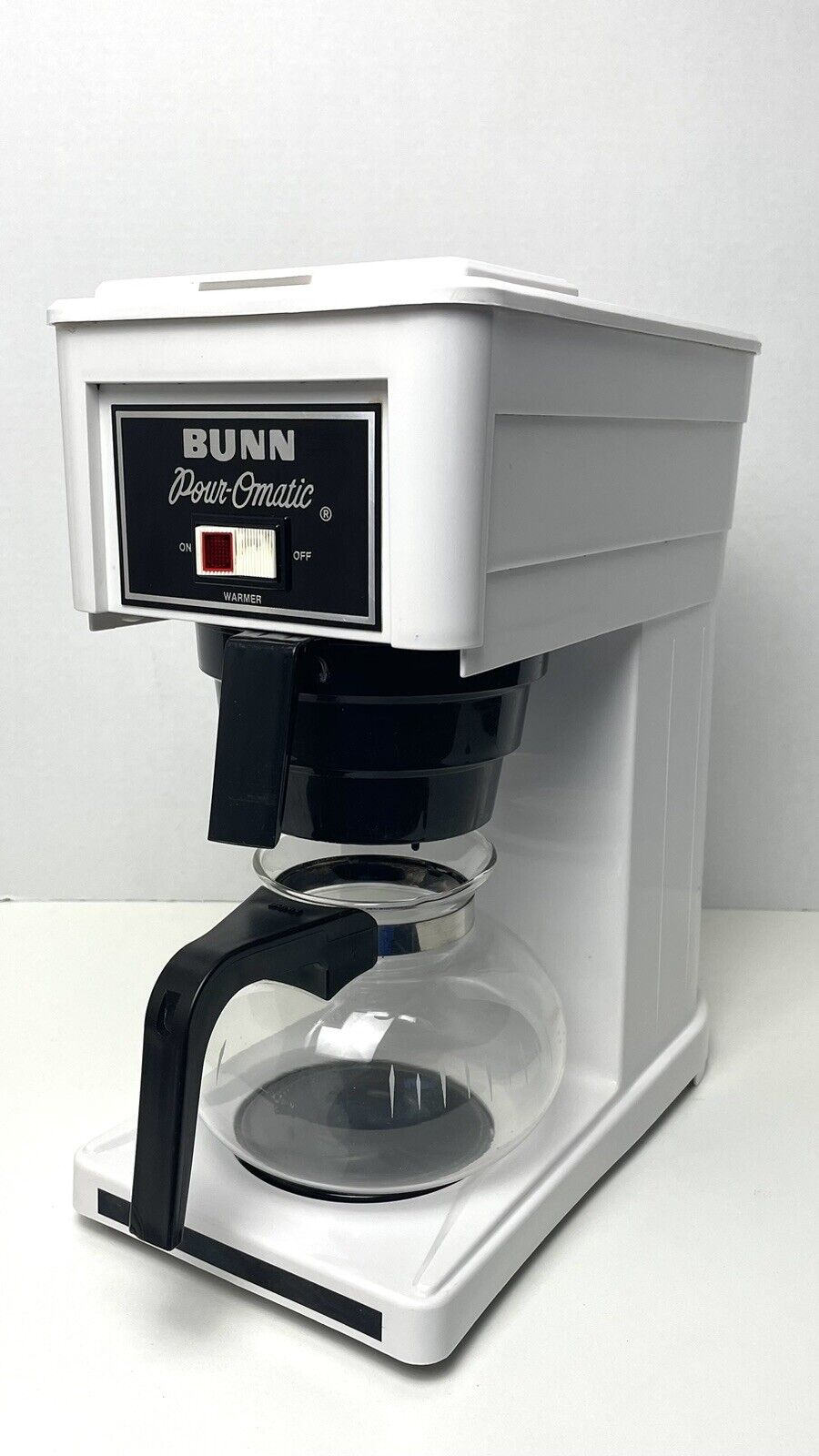 Vintage Bunn Automatic Coffee Maker Pour-Omatic Model GR White Retro *VIDEO*
