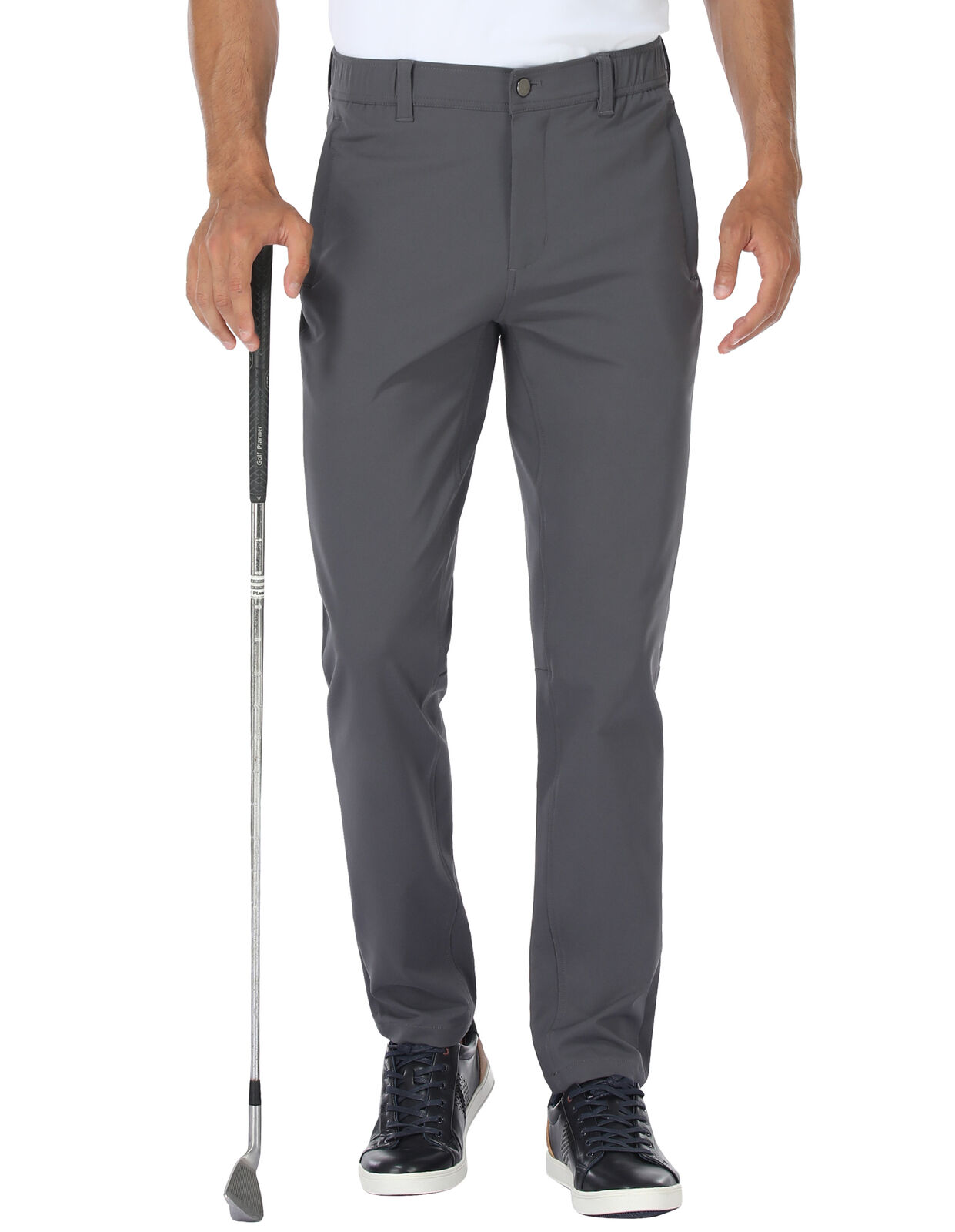 Men's Golf Dress Pants Stretch Waterproof Slim Fit Tapered Casual Chino Workwear
