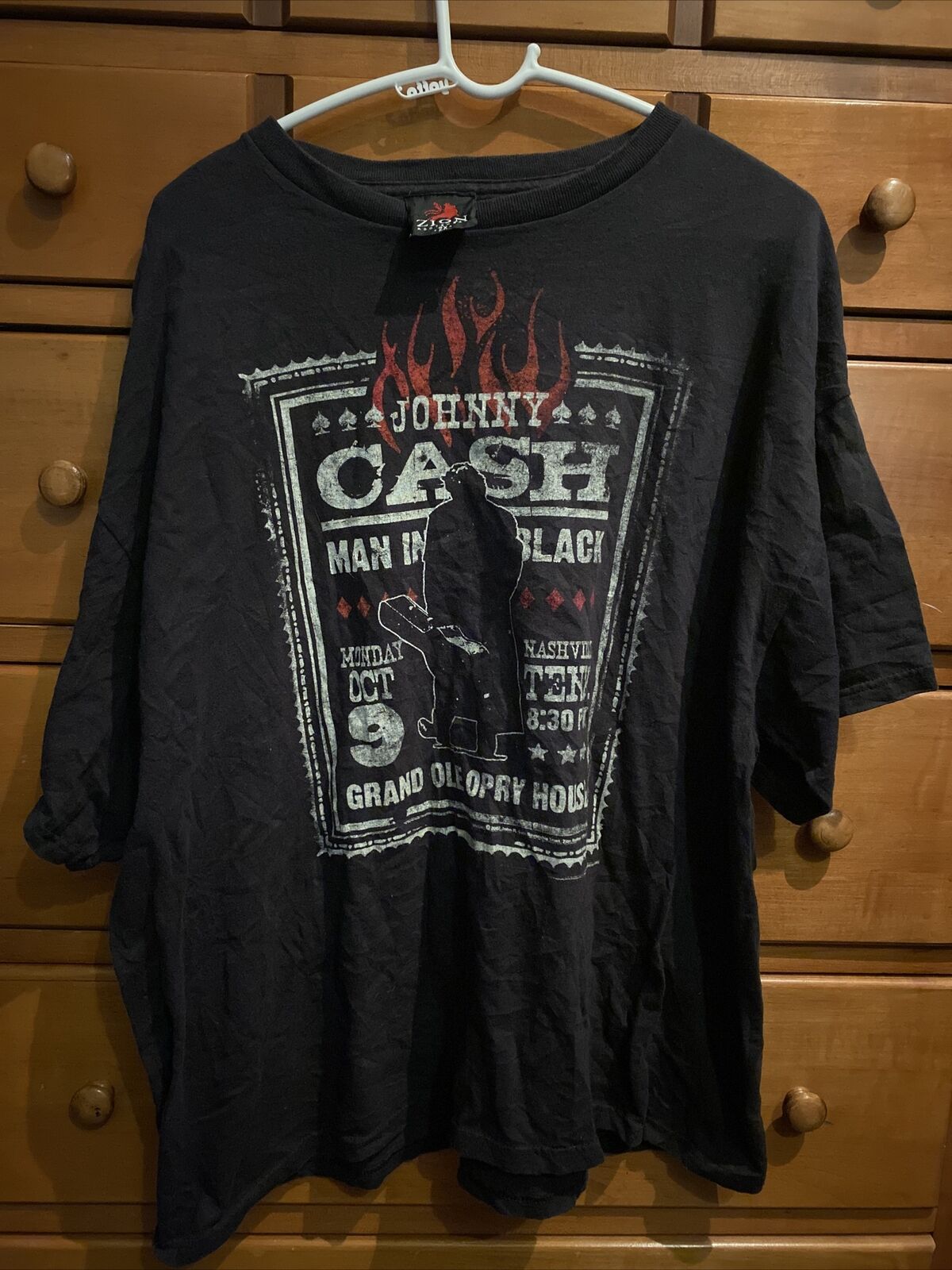 Vintage Johnny Cash Zion Rootswear T Shirt Mens 2xl Black Short Sleeve (r5)