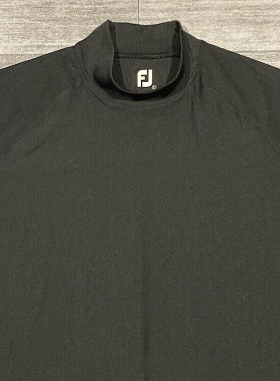 NEW FootJoy Performance Stretch L/S Mock Golf Base Layer Shirt  LG  Black