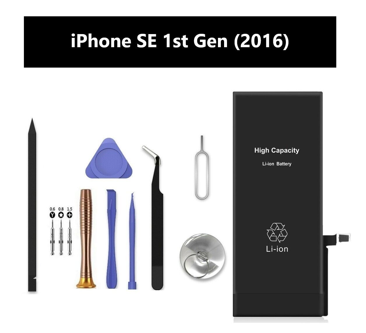 iPhone SE 2016 (1st Gen) 2010mAh High Capacity Replacement Battery with ToolKit